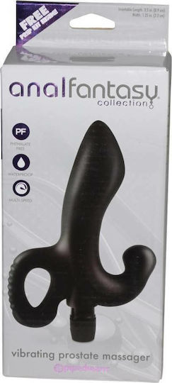 Pipedream Anal Fantasy Prostate Massager Πρωκτικός Δονητής Μαύρος 14cm