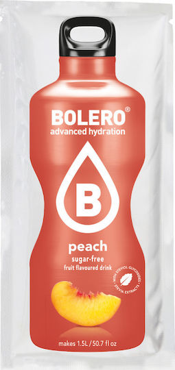 Bolero Suc în Pudră 1.5L în apă Piersică Fără zahăr 9gr 12buc