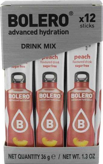 Bolero 500ml in Wasser Pfirsich Zuckerfrei 3gr 12Stück I001772