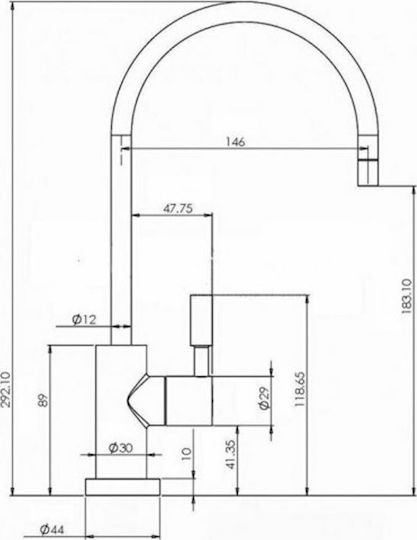 W.F Faucet for Water Filters Deluxe DAF-03