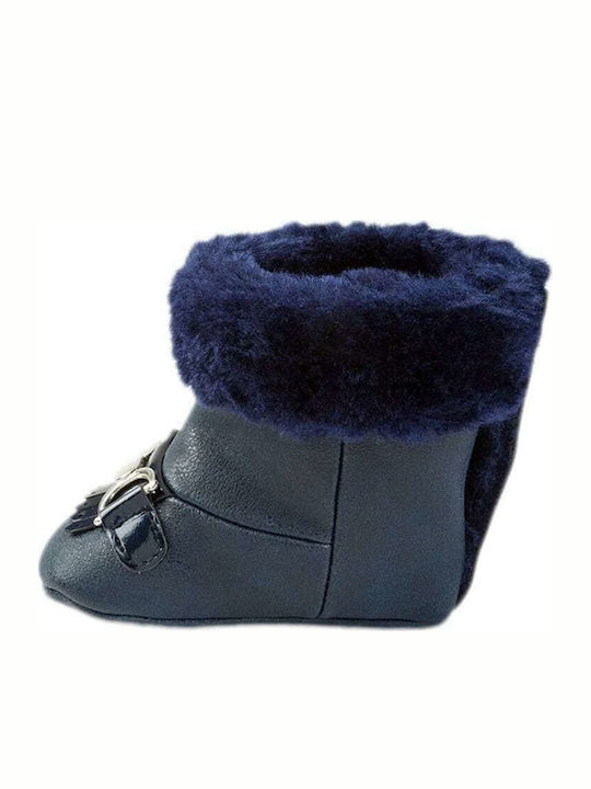Mayoral Baby Booties Navy Blue