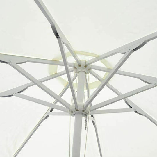 Aluminum Garden & Terrace Parasol with Ecru Ventilation Opening Aluminum Garden & Terrace Parasol with Ecru Ventilation Opening