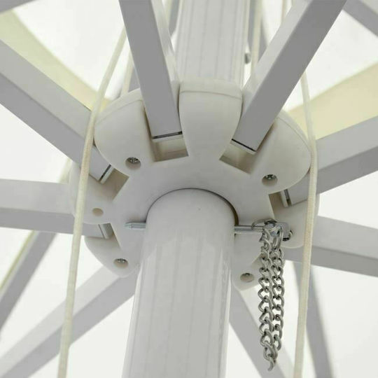 Professioneller Rundschreiben Aluminium Ecru Sonnenschirm