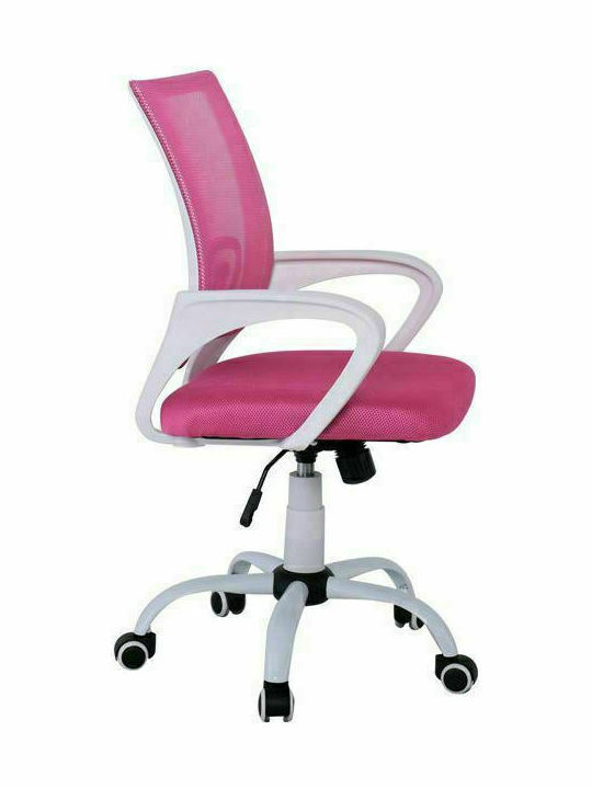 Καρέκλα Γραφείου με Μπράτσα BF2101-S Ροζ Woodwell