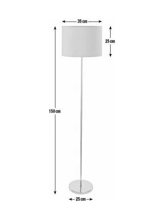 Pakketo PWL-0137 Floor Lamp H150xW30cm. with Socket for Bulb E27 Brown