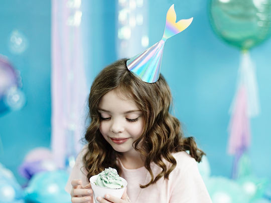 PartyDeco Mermaids Party Hats Καπελάκια Party Ουρά Γοργόνας 6 τμχ 6pcs