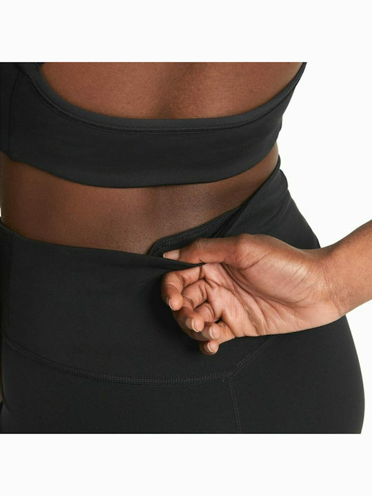 One Mid-rise Women's Cropped Running Legging High Waisted Dri-Fit Black