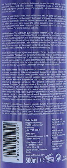 Wahl Professional Pets Showman Diamond Hundeshampoo für Weißes Haar 500ml