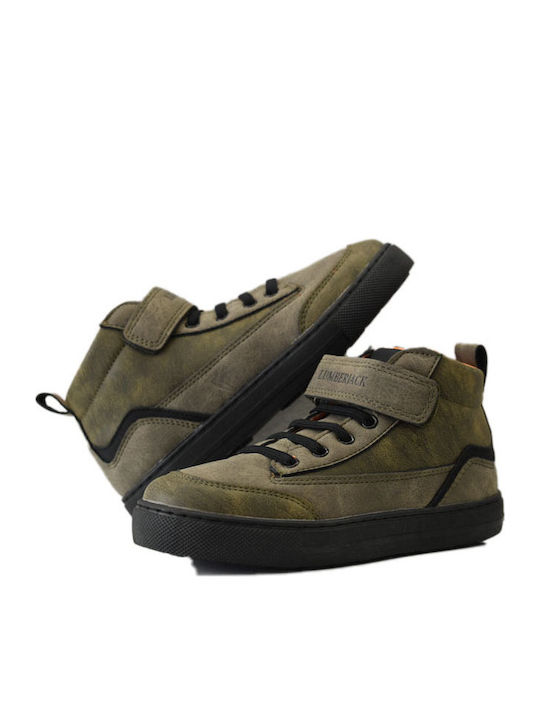 Lumberjack Kinder-Sneaker Hoch SB64612-003 Khaki SB64612-003S01M0787