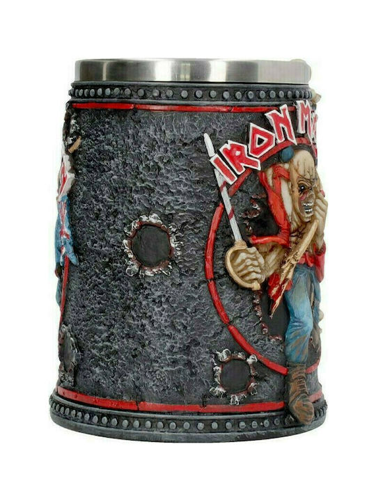 Nemesis Now Iron Maiden - Tankard Trooper Glas Bier, μπίρας aus Plastik in Schwarz Farbe