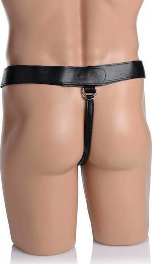 XR Infiltrator Hollow Strap On Harness with Dildo 25cm in Black Color
