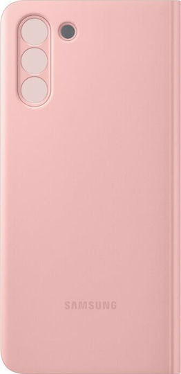 Samsung Clear View Cover Book Tesatura Roz (Galaxy S21+ 5G)