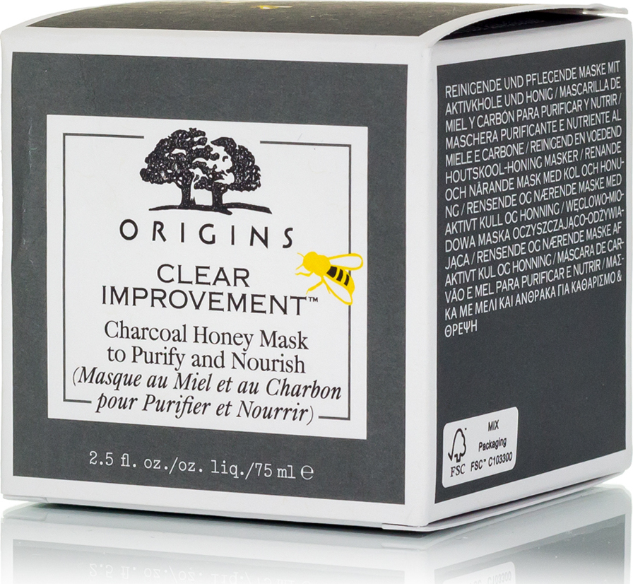 Clear improvement origins маска charcoal honey