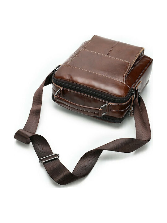 Leather Men's Bag Shoulder / Crossbody Brown