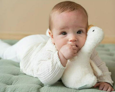 Little Dutch Animal Κουκλάκι Ακροβάτης Little Goose made of Fabric with Sounds for 0++ Months