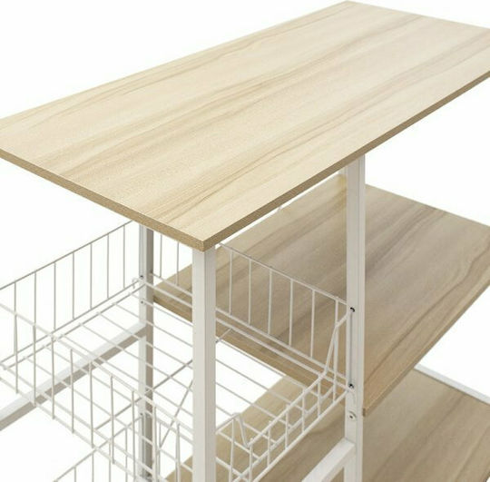 Pakketo Noon Wooden Rack 4 Tiers White Pakketo Noon Wooden Rack 4 Tiers White