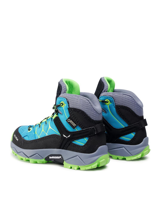 Salewa Kids Waterproof Hiking Boots Trainer Mid Turquoise