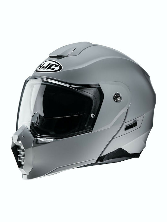 HJC C80 N.Grey Motorcycle Helmet Flip-Up ECE 22.05 with Sunvisor KR50197