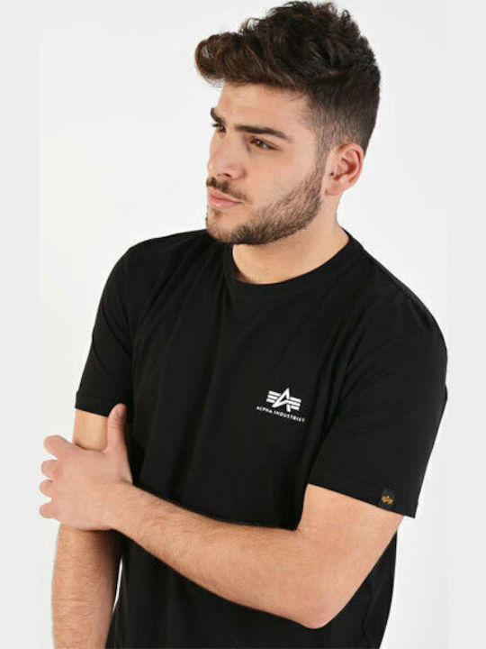 Basic Αθλητικό T-shirt Μαύρο