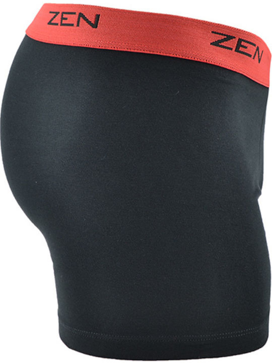 Zen Intimates 70202 Men's Boxer Black / Red