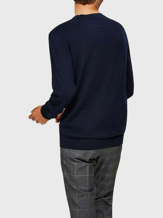 Selected Men's Long Sleeve Sweater Navy Blue