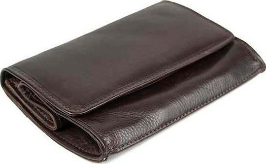 Fetiche Leather Καπνοθήκη από Καφέ Δερματίνη με Μαγνητικό Κούμπωμα 13x9.5εκ.