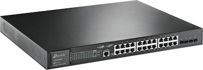 TP-LINK TL-SG3428XMP v1 Verwaltet L3 PoE+ Switch mit 24 Ports Gigabit (1Gbps) Ethernet und 4 SFP Ports