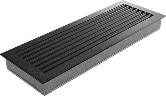Kratki Fresh Ορθογώνια Περσίδα Τζακιού 49x17cm Γκρι