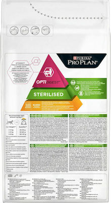 Purina Pro Plan Sterilised Adult Optidigest Trockenfutter für erwachsene kastrierte Katzen mit empfindlichem Verdauungssystem mit Huhn 1.5kg