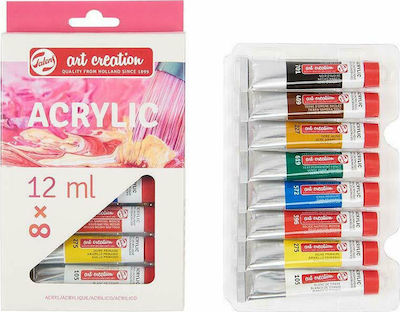 Royal Talens Art Creation Acrylic Acrylic Colours Set 12ml 8pcs