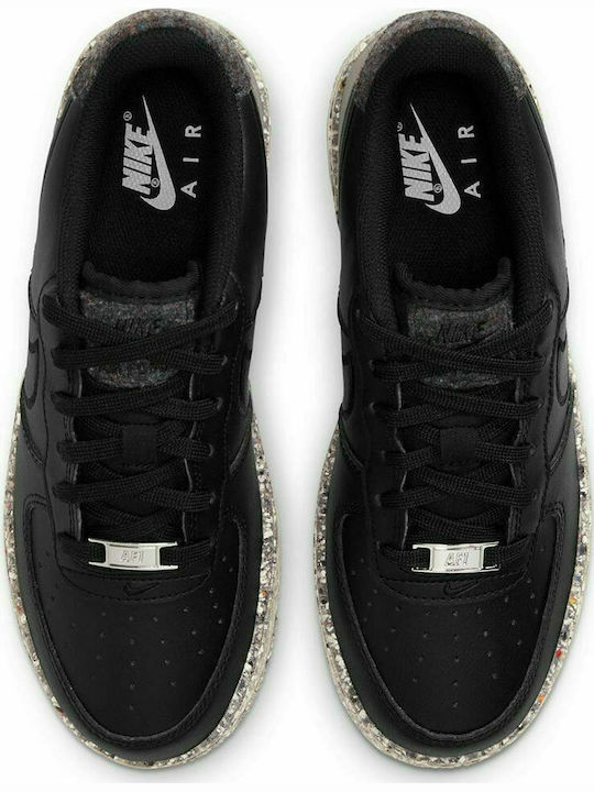 Nike Παιδικά Sneakers Air Force 1 Black / Metallic Silver