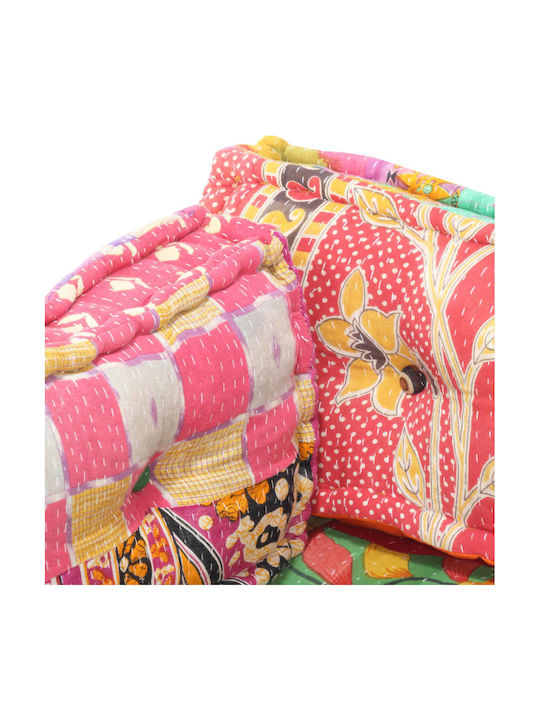 vidaXL Multicolour Pallet Sofa Cushion with Backrest 3 Pieces 120x80cm