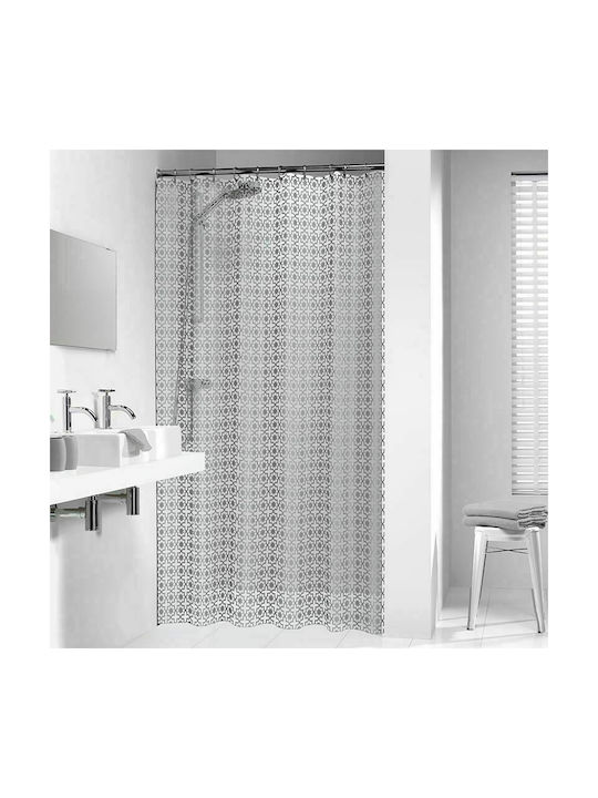 Sealskin Hammam Shower Curtain 180x200cm Silver 210861318
