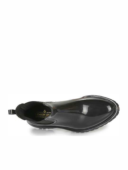 Block Schürzen für Catering Damen Gummistiefel Schwarz