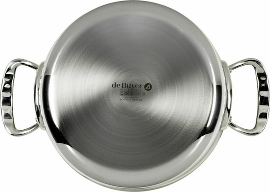 De Buyer Affinity Shallow Stainless Steel Pot 2.5lt / 24cm