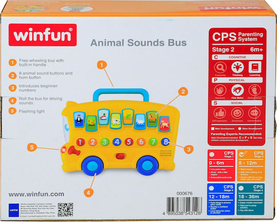 Winfun Vehicle Animal Bus with Sounds for 6++ Months