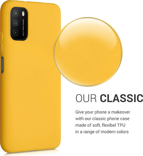 KWmobile Back Cover Σιλικόνης Κίτρινο (Poco M3 / Redmi 9T)