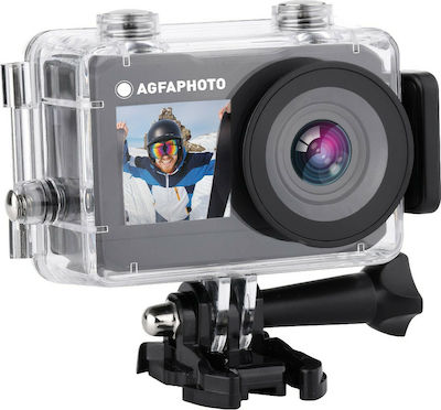 AgfaPhoto AC7000 Action Kamera 2K Unterwasser (mit Gehäuse) mit WiFi Schwarz mit Bildschirm 2"