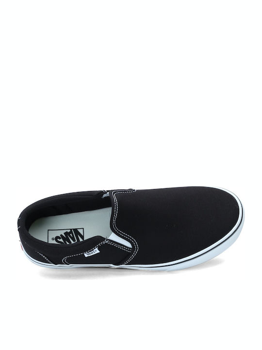 Asher Canvas Πάνινα Ανδρικά Slip-On Μαύρα