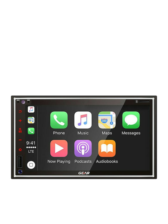 Gear Auto-Audiosystem 2DIN (Bluetooth/USB/AUX/WiFi/GPS/Apple-Carplay/Android-Auto) mit Touchscreen 6.9"