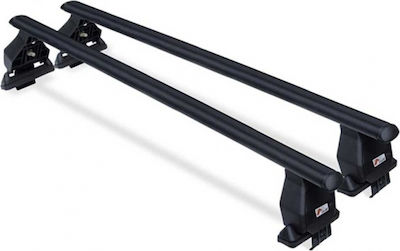 Menabo Roof Bars Metallic 112cm. (with Roof Rack Legs) Black