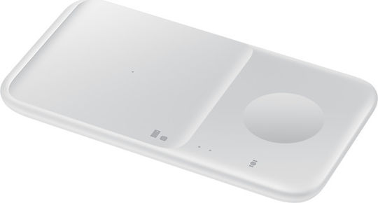 Samsung Kabelloses Ladegerät (Qi Pad) 9W Stromlieferung Weißs (Duo With Travel Adapter)