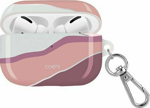Uniq Coehl Ciel Hülle Kunststoff mit Haken Sunset Pink für Apple AirPods Pro