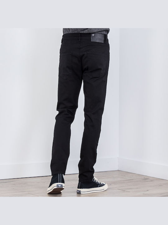 Tapered K1535 P4517 Ανδρικό Παντελόνι Τζιν Ελαστικό με Slim Tapered Εφαρμογή Μαύρο