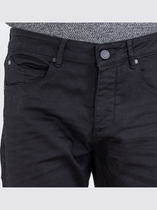 Tapered K1535 P4517 Ανδρικό Παντελόνι Τζιν Ελαστικό με Slim Tapered Εφαρμογή Μαύρο