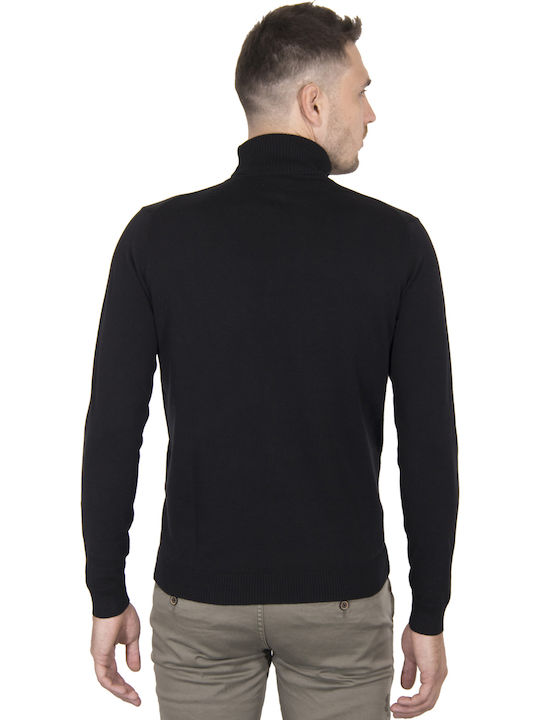 Tom Tailor Men's Long Sleeve Sweater Turtleneck Black 1013723-29999