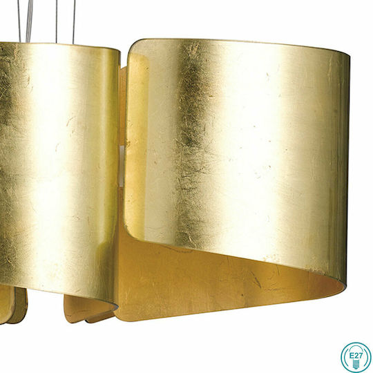 Fan Europe I-Imagine-S5-ORO Pendant Light Gold for 5 Bulbs E27 63cm
