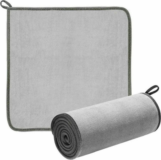 Baseus Easylife Car Washing Towel Lavete Microfibră Uscare Auto Gri 40x40cm 2buc
