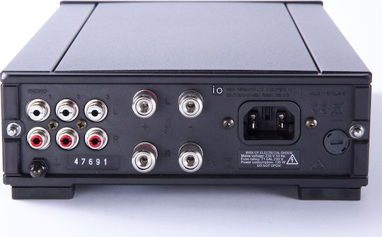 Rega Io Ολοκληρωμένος Ενισχυτής Hi-Fi Stereo 30W/8Ω Μαύρος
