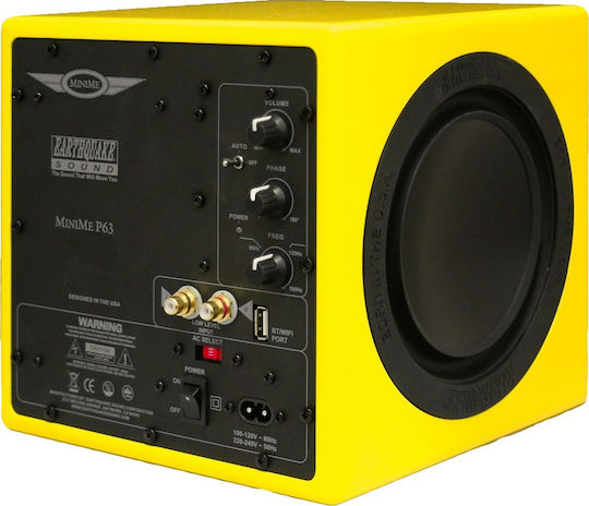 Earthquake MiniME P63 Aktiv Subwoofer mit Lautsprecher 6.5" 500W Gelb
